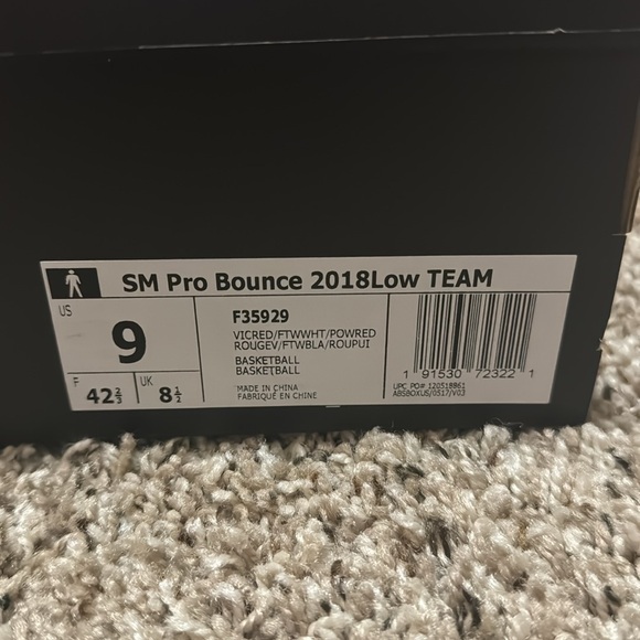 Red Adidas Indiana shoes - Picture 3 of 9